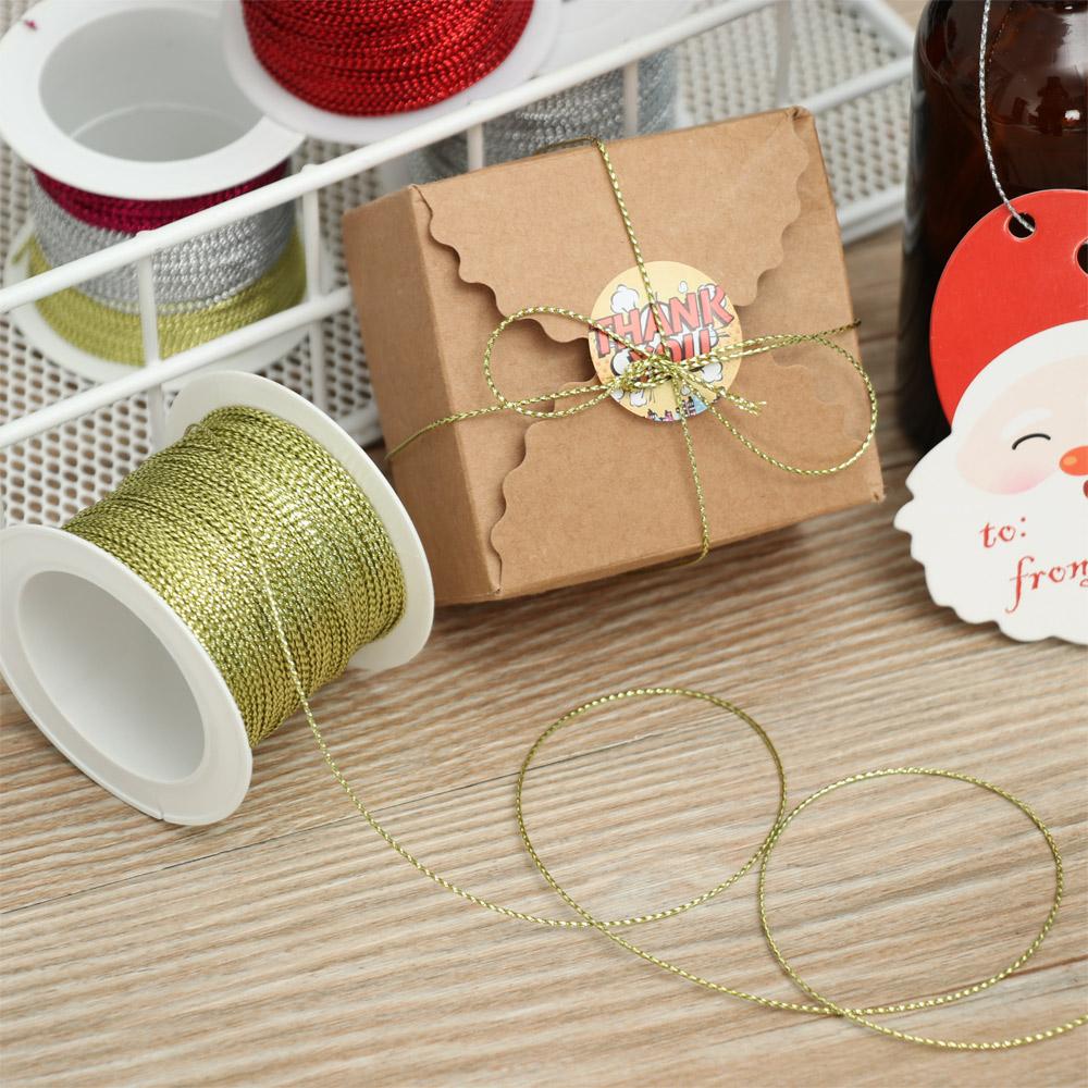 Line Gift Box Decor Tying Rope Metallic Cord Tinsel String Christmas Strap Ribbon Packaging Thread