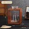 Sand Birch Solid Wood Pour-Over Coffee Stand with Filter Holder and Cloud Pot - Home & Commercial Use