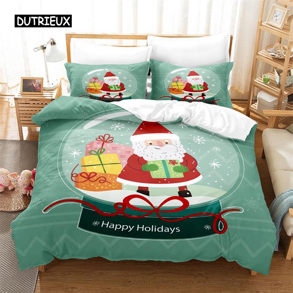 Father Christmas Bedding Set Duvet Cover Set 3d Bedding Digital Printing Bed Linen Queen Size Bedding Sets Fashion Design