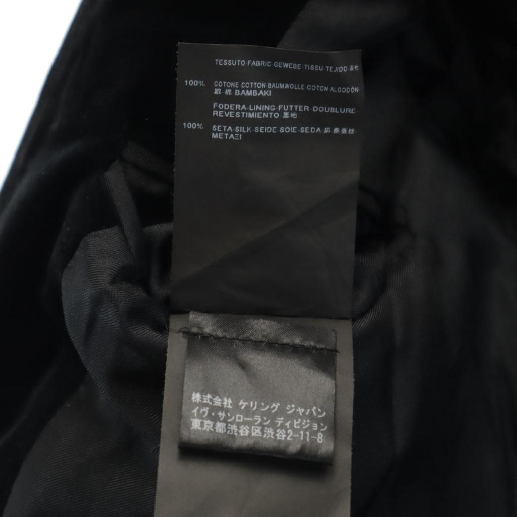 SAINT LAURENT Italian Silk tailored jacket F34 black Women Used