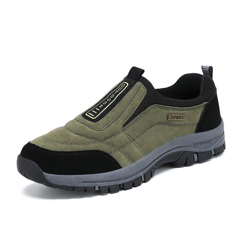 Zapatos deportivos casuales nuevos de verano para exteriores zapatos de seguridad laboral gamuza resistente al desgaste suela gruesa
