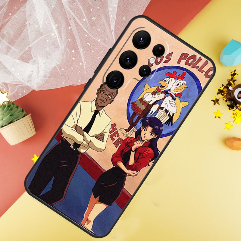 Misato and Gus Phone Case For Samsung Galaxy S25 S26 Ultra S21 S20 S22 S23 Ultra S10 Plus S24 FE Cover Coque