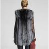 New Women's Mid-Length Faux Leather Coat with Faux Fox Fur Collar - Thickened European Style Fashion for Autumn and Winter