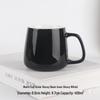 Shangqi Modern Glossy Black Ceramic Mug Set