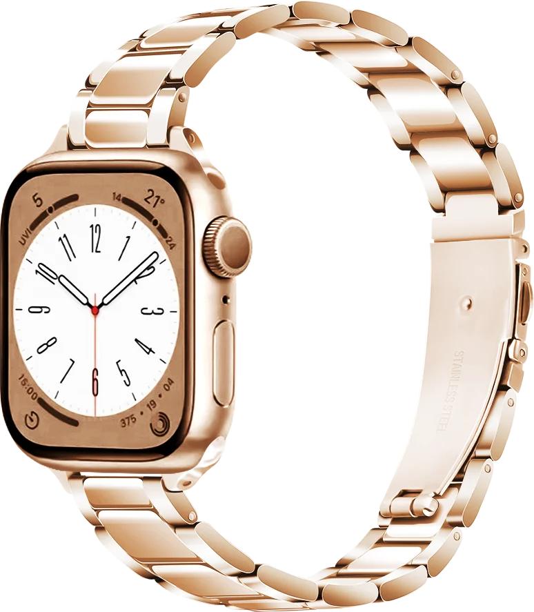 Metal Strap for Apple Watch Series ultra 49mm 45mm 41mm 44mm 46mm 42mm Small waist ladies bracelet iWatch 10 9 8 7 6 5 3 SE Band