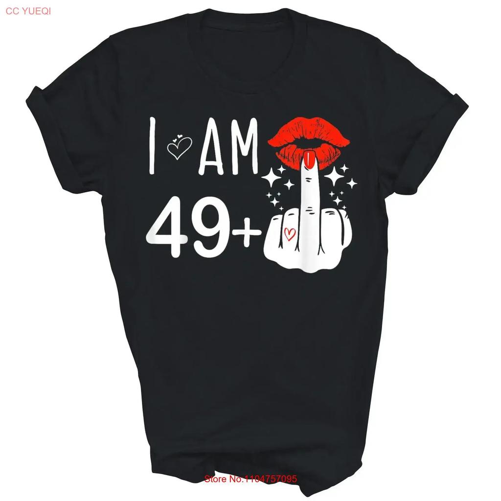 I Am 49 Plus 1 50th Birthday 50 Years Old T Shirt Vintage Streetwear Stretched Top For Everyday Wear Graphic Soft