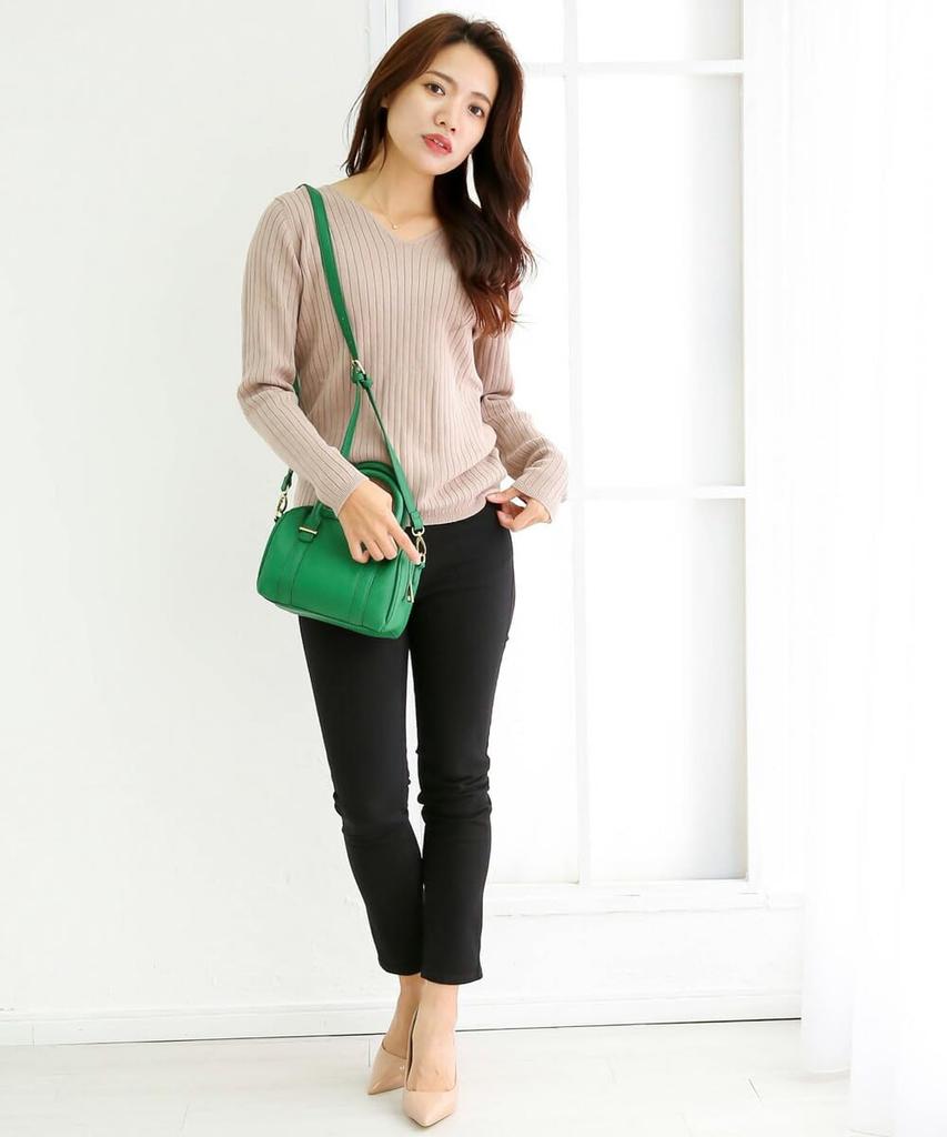 Winter Plus Ribbed Long Sizes Gray Beige Wn-0114 [Jungle Jalopy] Women's Sweater, Size, Knit, V-Neck, Cotton, Sleeve, Lightweight, Elegant,