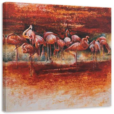 Obraz na plátne Flamingo Pink Birds
