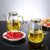 Large Capacity Leak-Proof Glass Oil Pot with Lid for Kitchen