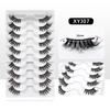 10 Pairs Half Lashes Free Shipping Fluffy Wispy Natural False Eyelashes Cheap Makeup Cat Eye Eyelashes