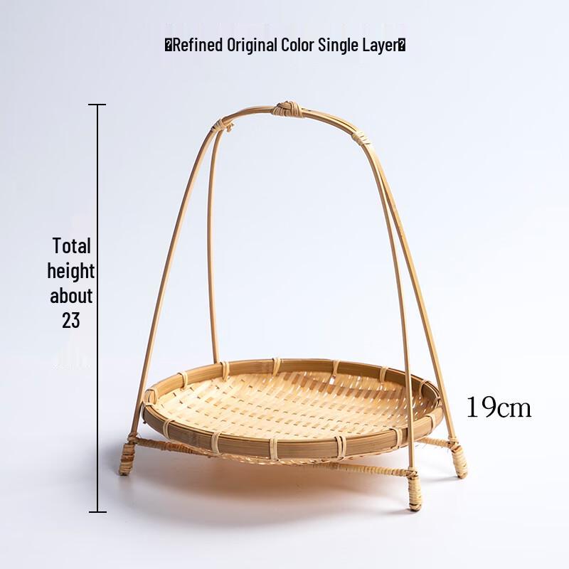 Корзина Youde из натурального плетеного бамбука с ручкой