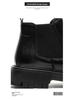 Herren Luxus Britische Chelsea Boots - Dicke Sohle, Hoher Schaft, Schwarze/Braune Leder Stiefeletten