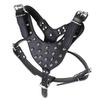 Adjustable PU Dog Harness with Metal Studs Round Head Spike for Walking Training Outdoor Travel Large Small Dogs Pet Supplies