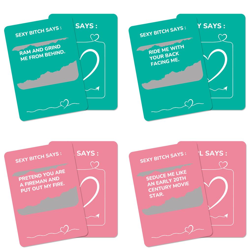 46 Couples Interactive Scratch-Off Cards Randomly Selected To Complete The Task Instructions Game Cards