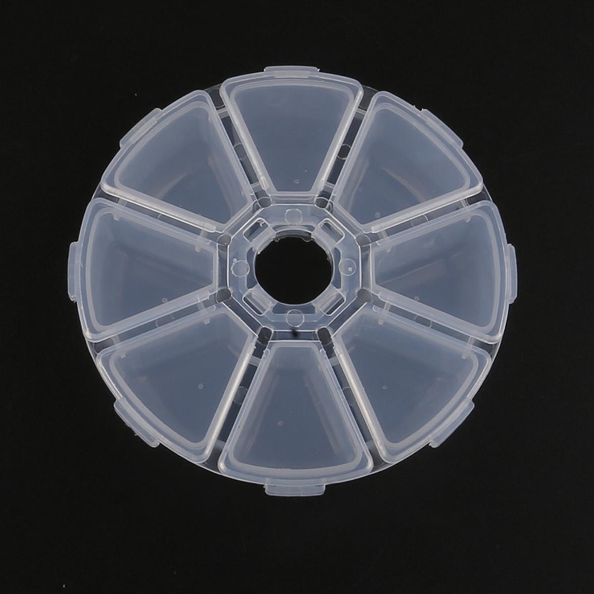 

Регульована коробка для зберігання ювелірних виробів Пластикова ПВХ коробка для зберігання Футляр-тримач Прозорий інструмент для ювелірних виробів Портативний контейнер-органайзер 10.2*2.5cm