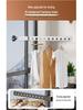 Anti-theft Balcony & Window Clothes Drying Rack with Railing Hooks for Dorms & Households