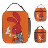 Comedy 31 M-Minutos Red Bunny Lunch Bag Kawaii Lunch Box Women Picnic Portable Insulated Cooler Bag Oxford Thermal Lunch Bags