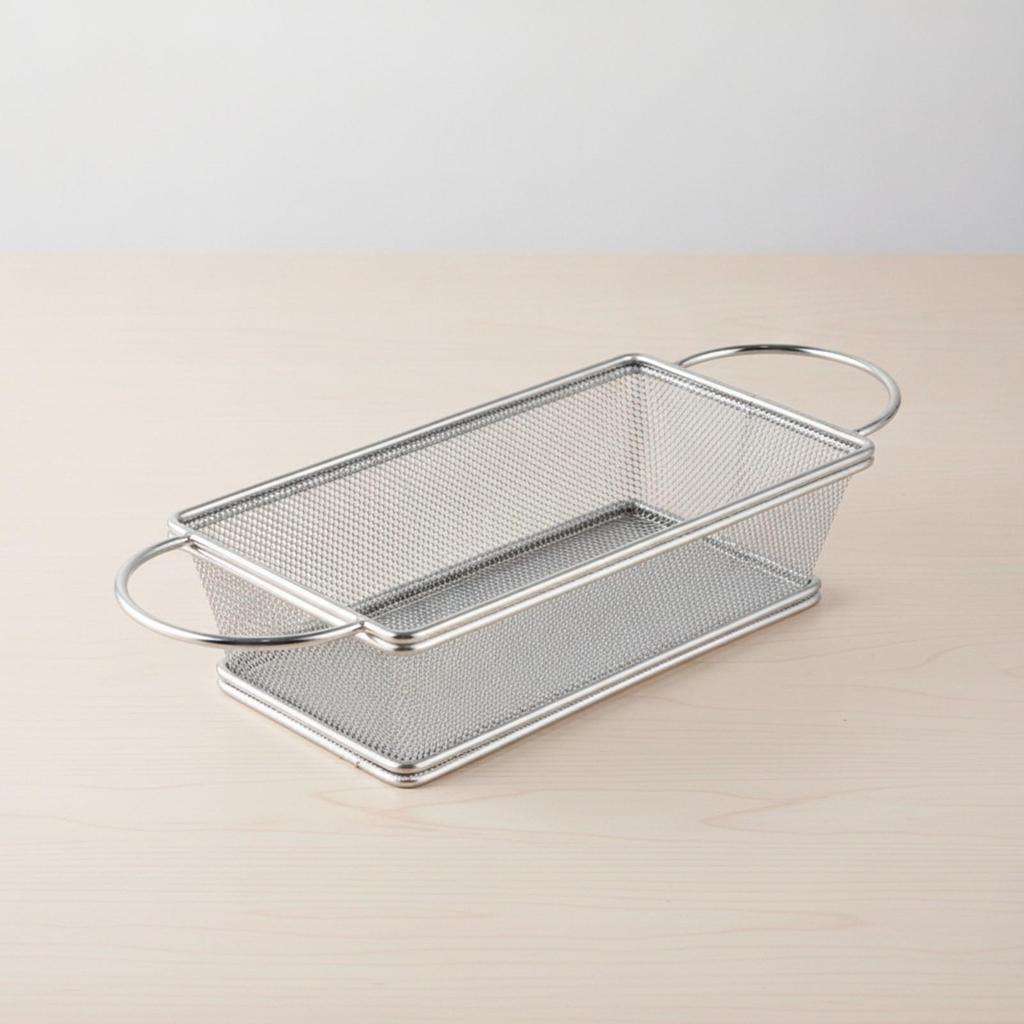 Mesh Frying Basket with Handle Multi-Purpose for Restaurant, Home Cooks