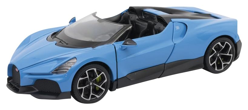 Kyosho WELLY Bugatti W16 Mistral Blue Finished Model WE24127BL 1/24