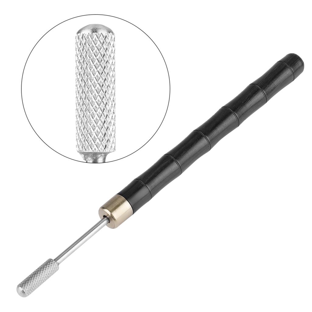 Sandalwood Handle Stainless Steel Top Edge Dye Roller Oil Pen Belt Finisher Leather DIY Craft