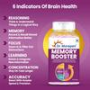 DR. MOREPEN Memory Focus Mood Tablets With GABA Ashwagandha Chamomile Brahmi Vitamins B1 B2 B3 Magnesium 60 Tablets