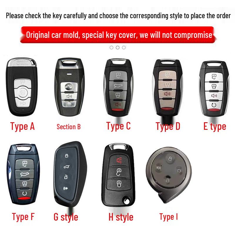 Compatible Key Case for Haval 2nd Gen Big Dog, Great Wall Shenshou, H5, Xiaolong, Xiaolongmax, Kugou 2026 Models