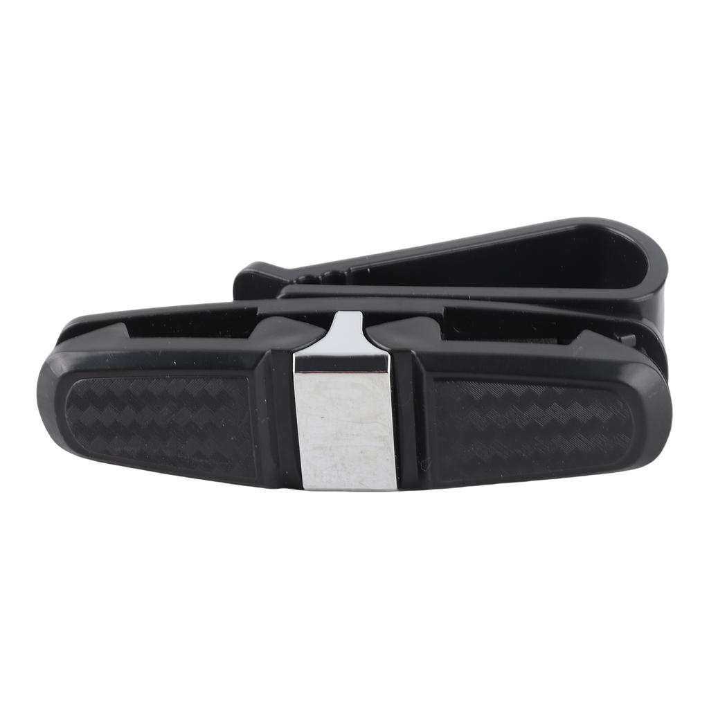 Sun Visor Glasses Clip Multifunctional Rotatable Easy Access Eyeglasses Holder for Glasses Cards Bills Tickets Silver