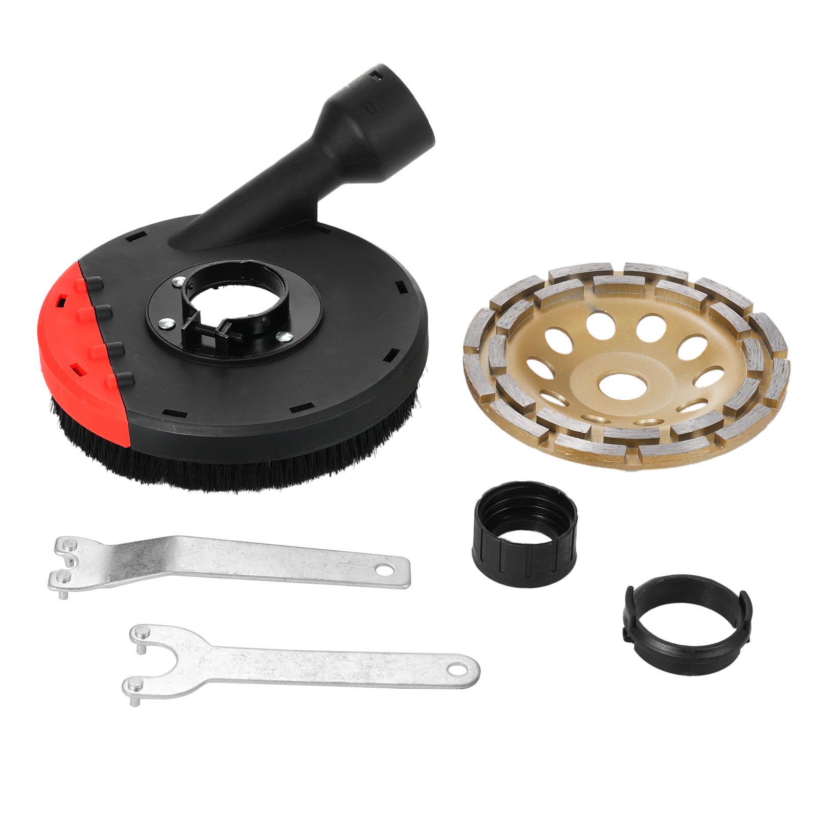 

Вытяжной колпак для УШМ 115мм + чашка для алмазной шлифовки 115х15мм по бетону красный черный