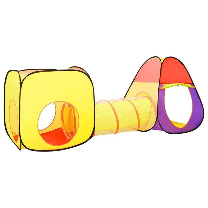 93674 vidaXL Tente de jeu pour enfants Multicolore 255x80x100 cm