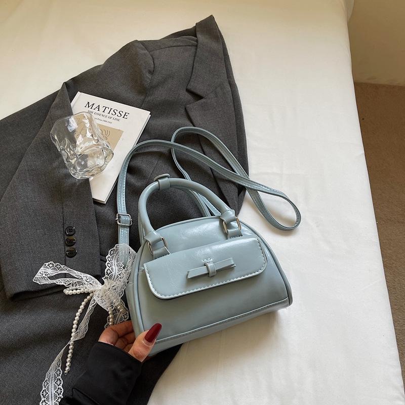 Women's Spring/Summer 2025 Korean-Style Ribbon Crossbody Handbag