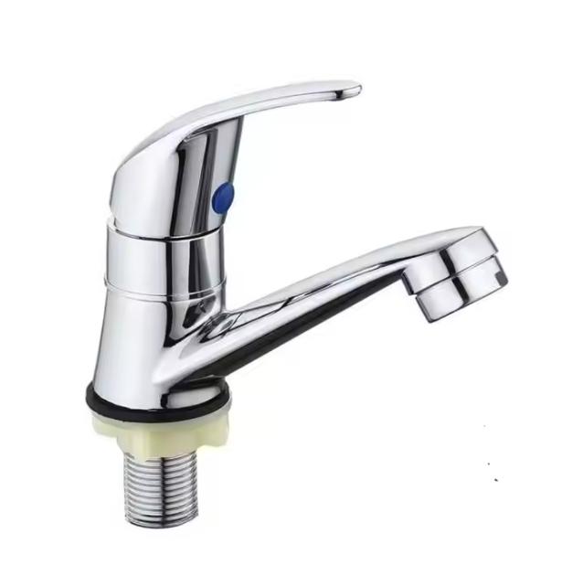 Modern Hotel Chrome Finish Single-Hole Single-Handle Deck Mounted Basin Faucets Zinc Alloy with Ceramic Surface Online Technical Chrome