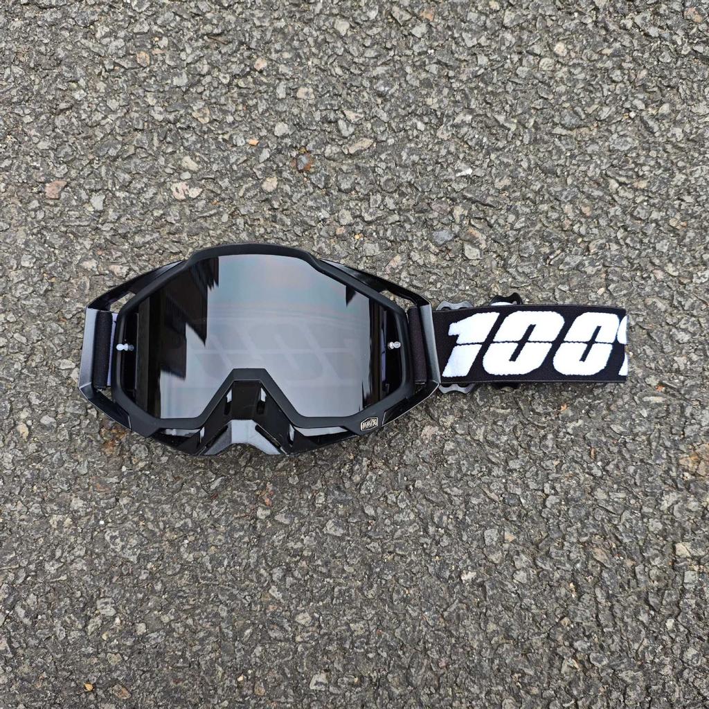 Occhiali da sole da moto classici per fuoristrada all'aperto 100% per la guida, occhiali protettivi per casco resistenti al vento e alla sabbia, equipaggiamento fresco per mountain bike