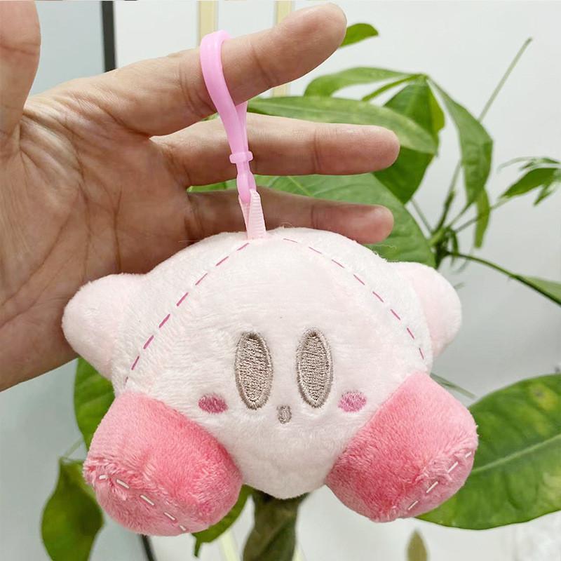 

Pink Sweet Kirby Plush Doll Keychain Soft Cuddly Toy For Fashionable Bag Charm