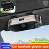 Car Sun Visor Organizer Glasses Ticket Card Box Styling Accessories For Peugeot 3008 308 2008 508 607 407 307 301 408 5008 4008