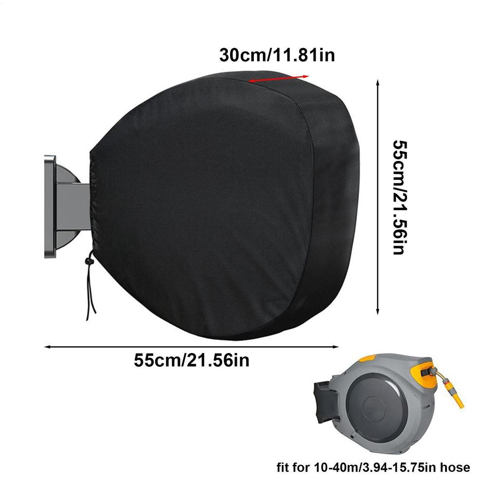 Insulated Hose Cover Wall Mounted Hose Bib Covers for Winter 420D Hose Tools Retractable Garden Hose Reel Cover UV Resistant