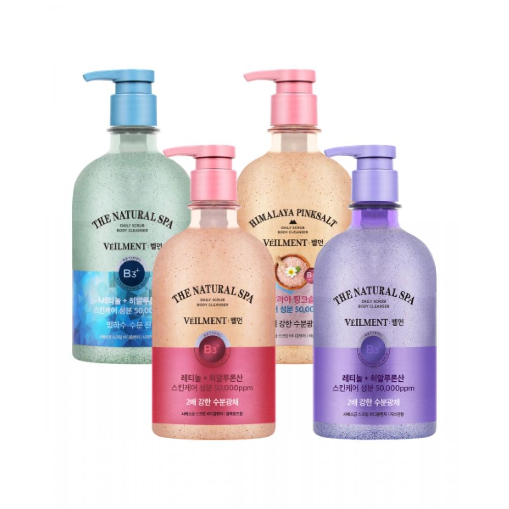 Veilment [select Option] Spa Moisture Radiance Scrub Body Wash 600ml BLACK ROSE BODY WASH 600ml