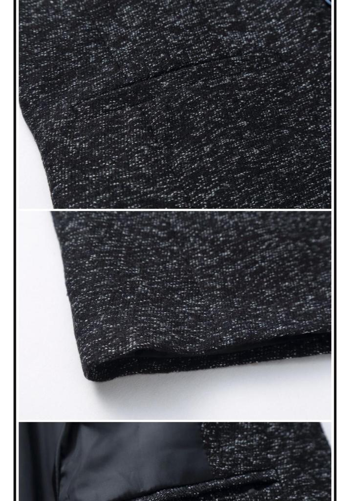 Men's Slim Fit Stand Collar Multi-Button Casual Suit Jacket
