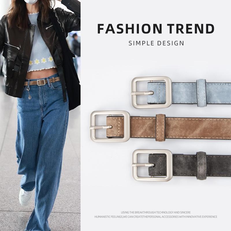 

Leather Women S Belt Cowhide With Jeans Casual Pants Women S Belt 105cm