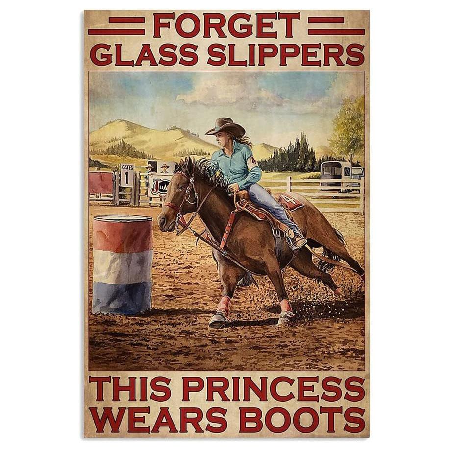 Vintage Cowgirl Metallschild Retro Westlich Reiten Zitat Blechschild für Heimbar Bauernhaus Dekoration Das Leben ist Hart Spirituell Wi