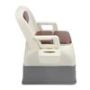 Bedside Commode Chair Strong Load Capacity Anti Slip Soft Padded Triple Sealed Bedside Commode for Toilet Elderly Adults