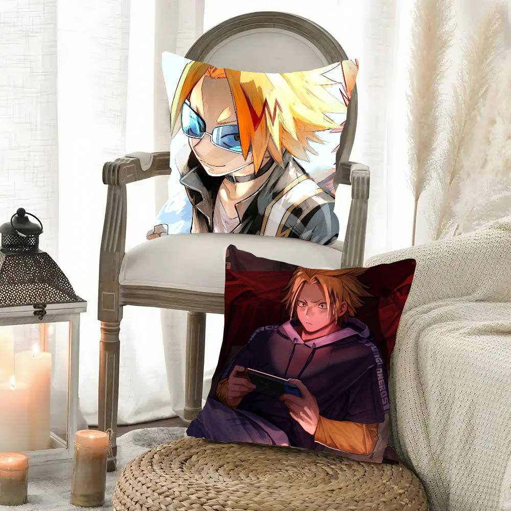 My D-Hero C-Academia Kaminari Denki Pillow Case Fashion Square Pillowcase Bedroom Sofa Room Ins Decoration Leisure