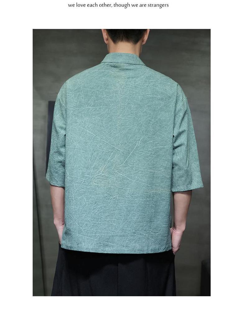 2024 Plus Size Men's Casual Chinese Style T-shirt