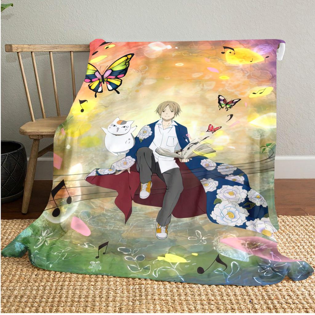 Natsume's Book of FriendsPlush Blanket Soft Comfortable All Seasons Perfect Sofa Office Naps Outdoor Travel Makes Great Gift