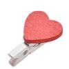20 Pcs Stylish Wooden Red Love Heart Pegs Photo Paper Clips Wedding Decor Craft
