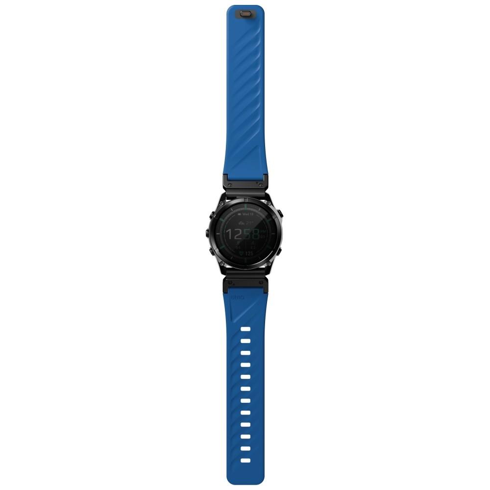 UNIQ Fluo X Smart-Fit Strap for Garmin 22mm Blue