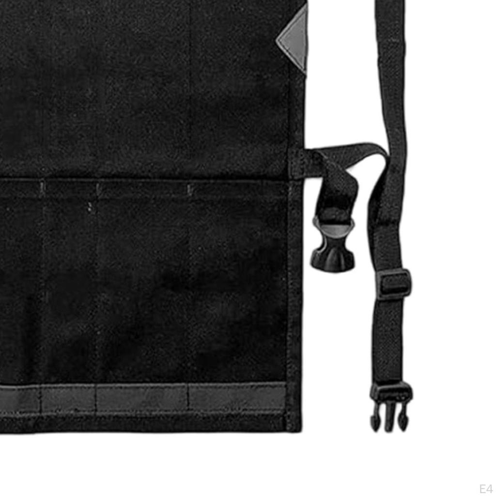 Tent Stakes Bag Ground Nail Storage Portable Canvas Tools Pole Pegs Roll Tool Pouch