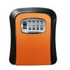 4-Digit Combination Key Lock Box, Waterproof and Secure, Orange Color