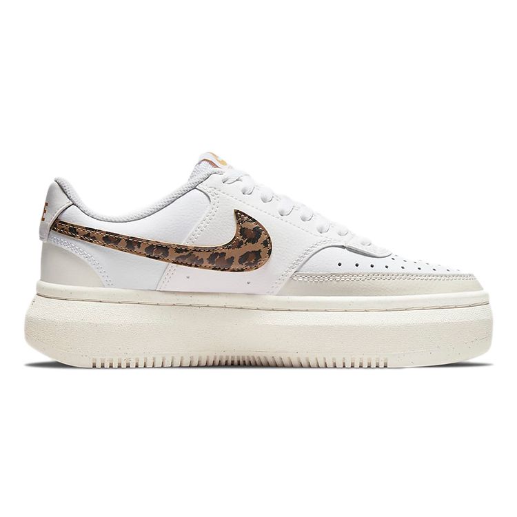 Nike Court Vision Alta Leopard Women Sneakers White Light-Bone Sail DO2791-100