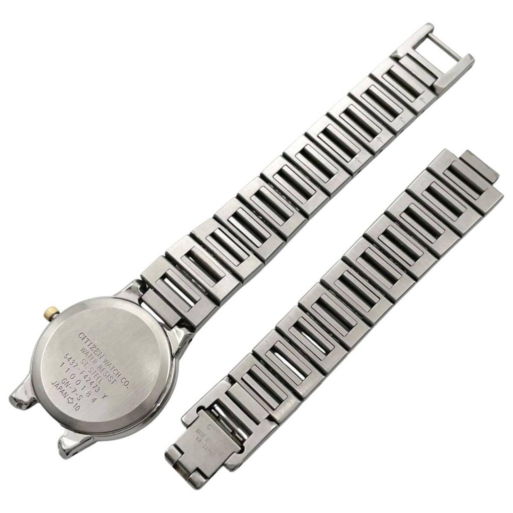 CITIZEN EXCEED EUEOS Quartz Watch 2p Stone Ivory /Defective 5437-F42773 [v11]