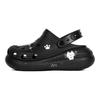 Crocs EVA Star-Made Star Kitten Cute Graffiti Rebellion Star Elements Romantic Casual Versatile Clogs for Men and Women